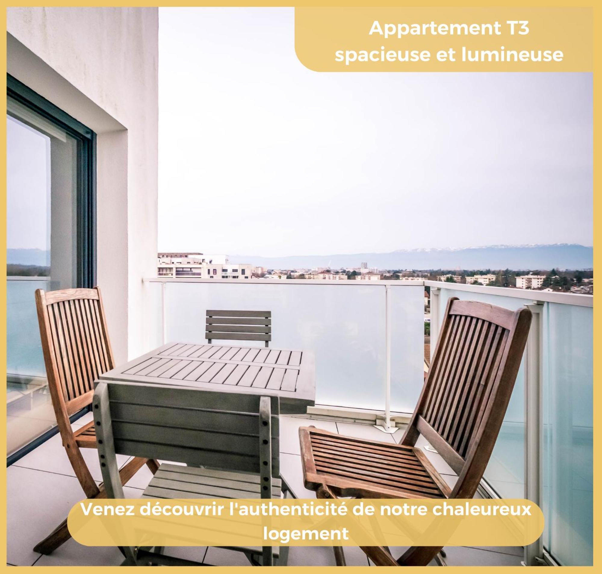 Appart T3 Moderne Ambilly Appartement Buitenkant foto