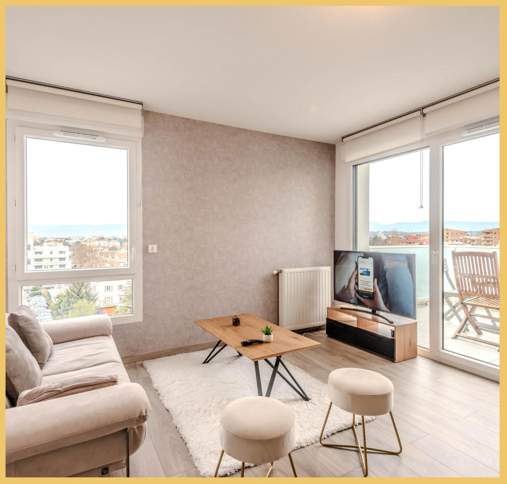 Appart T3 Moderne Ambilly Appartement Buitenkant foto